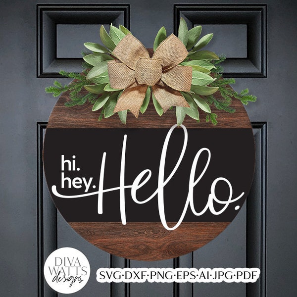 Hi. Hey. Hello. SVG | Welcome Design