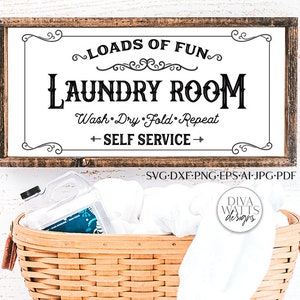 Loads of Fun SVG | Farmhouse Laundry Room Design