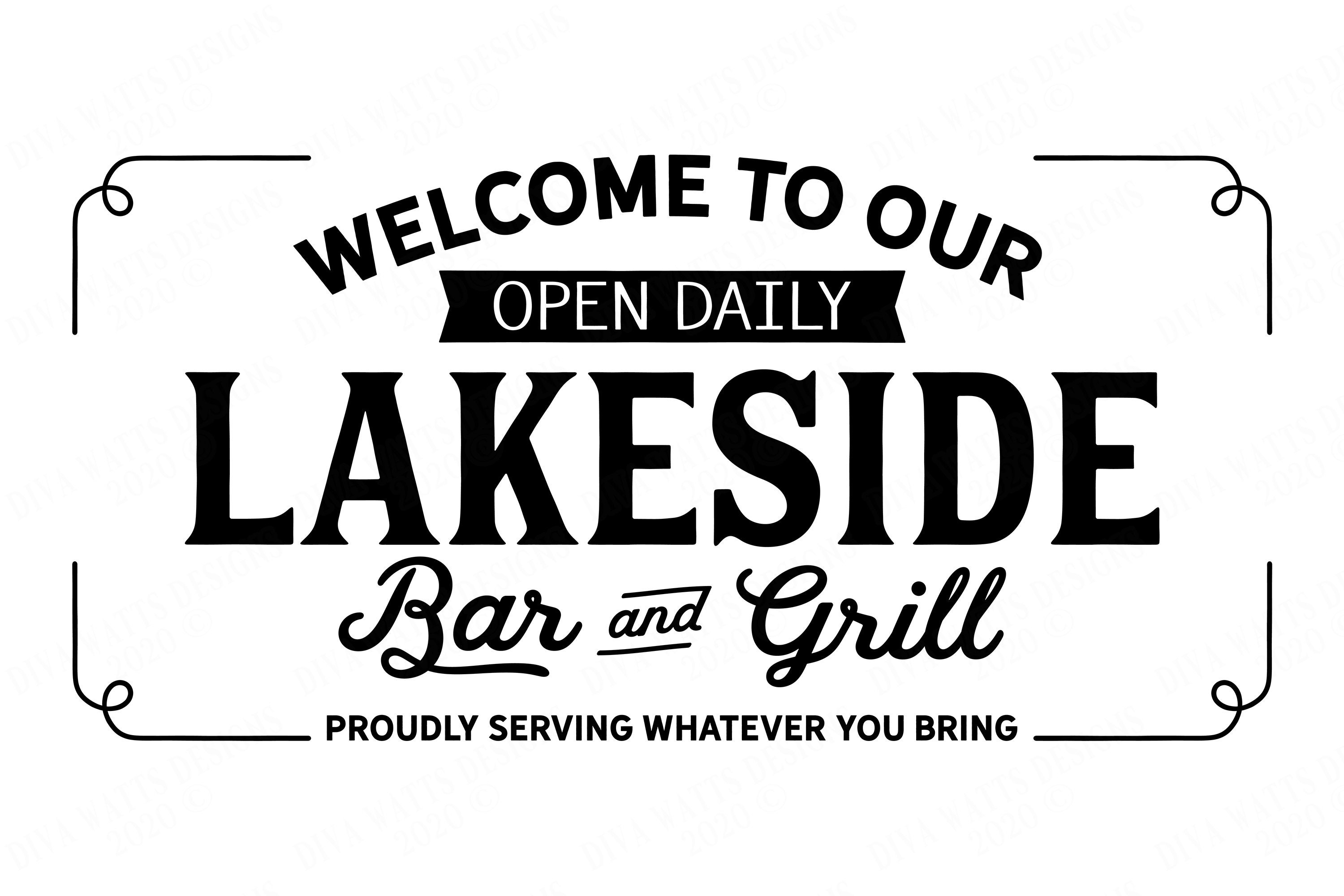 Willkommen in unserer Lakeside Bar und Grill Stolz Etsy