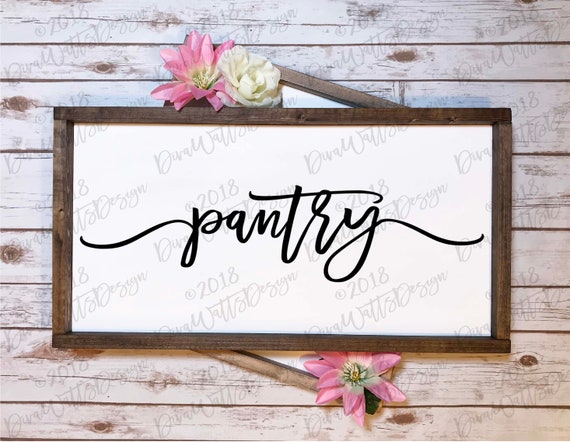 Pantry Svg Farmhouse Style Cuttable Cricut File For Etsy