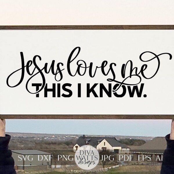 Jesus Loves Me Sign - Etsy