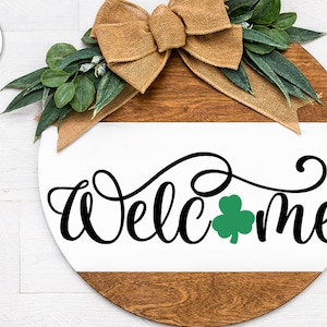 Welcome With Shamrock SVG | St. Patrick's Day Design