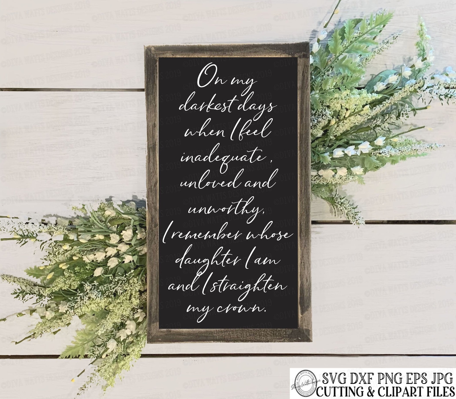 SVG on My Darkest Days When I Feel Inadequate Unloved and Etsy