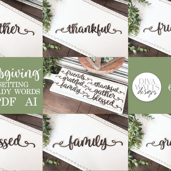 Digital place cards for thanksgiving etsy