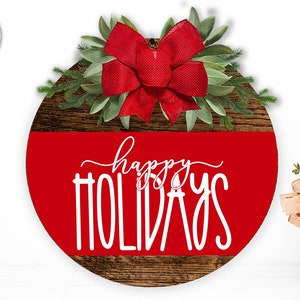 Happy Holidays SVG | Simple Farmhouse Design