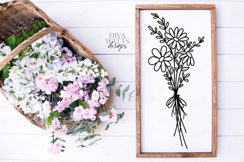 Free Free 117 Wildflower Bouquet Svg Free SVG PNG EPS DXF File