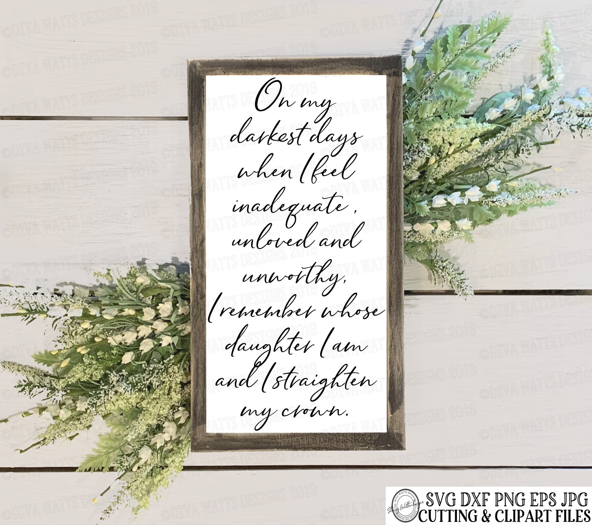 SVG on My Darkest Days When I Feel Inadequate Unloved and Etsy