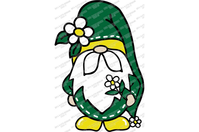 Download SVG Daisy Flower Gnome Cutting File May Flowers png | Etsy