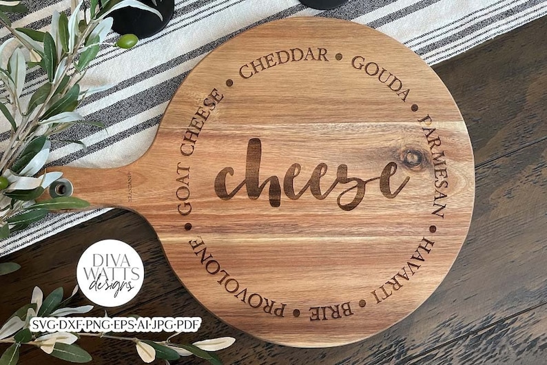 Cheese Board SVG | Charcuterie & Grazing Board Design bild 1