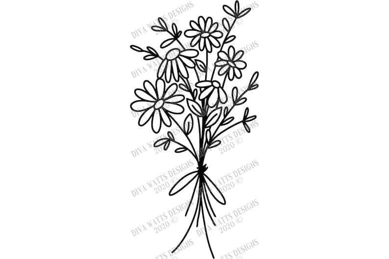 Free Free 117 Wildflower Bouquet Svg Free SVG PNG EPS DXF File