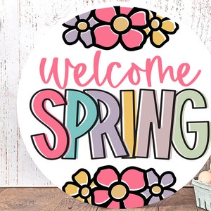 Welcome Spring SVG | Floral Spring Time Design