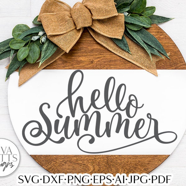 Hello Summer SVG  | Summertime Design