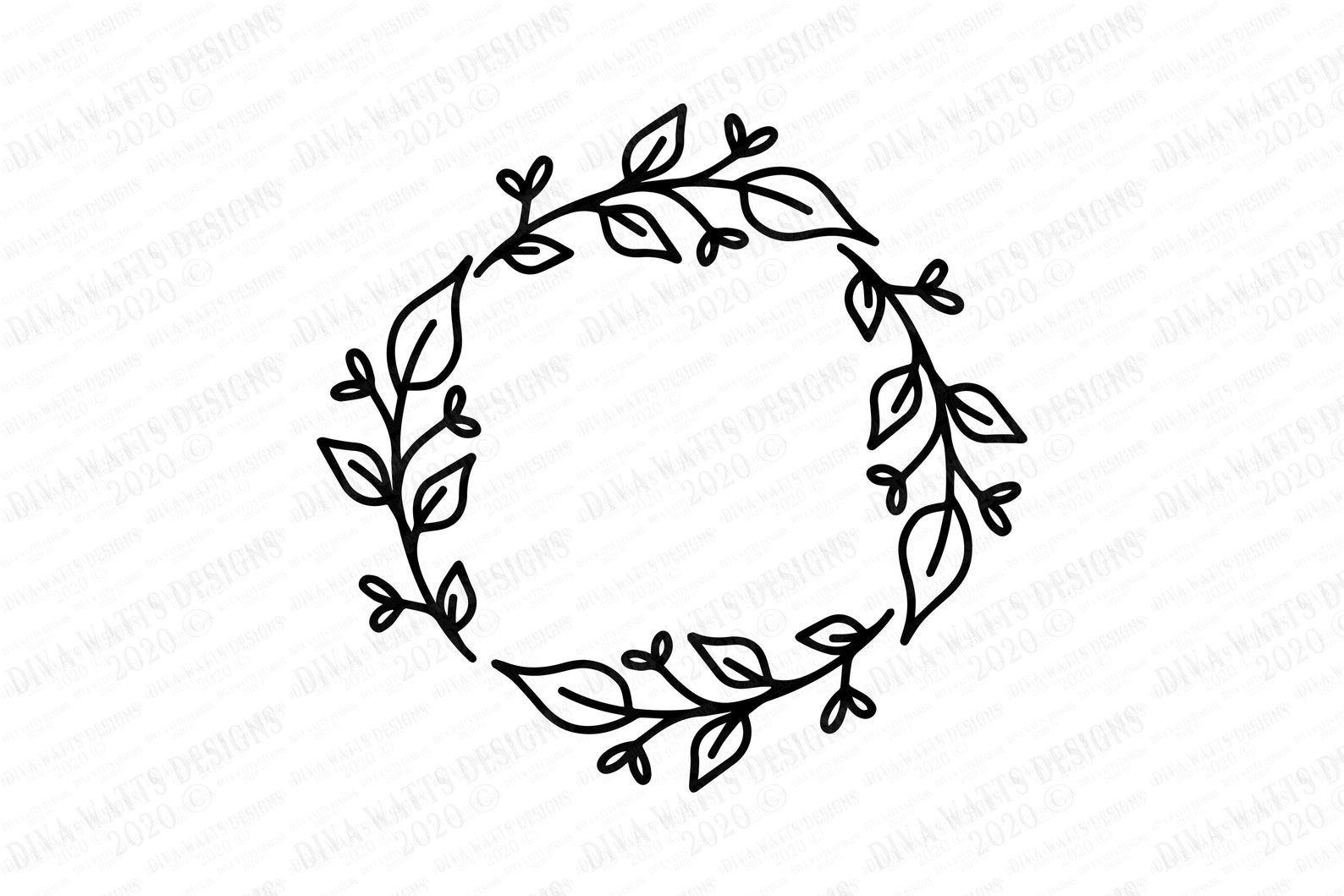 Farmhouse Wreath Collection Cutting Files and Clipart Set - Etsy