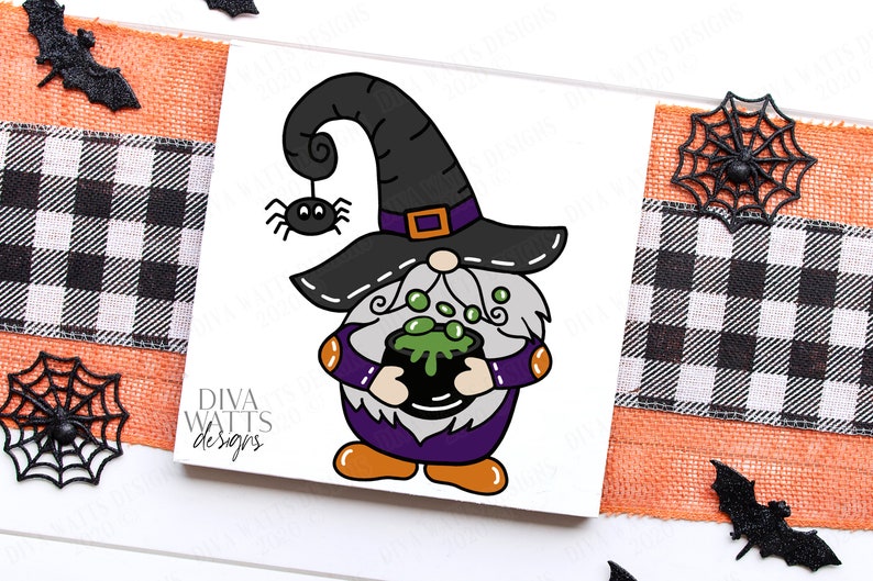 Download SVG Witch Gnome Cutting File Laser Cutter | Etsy