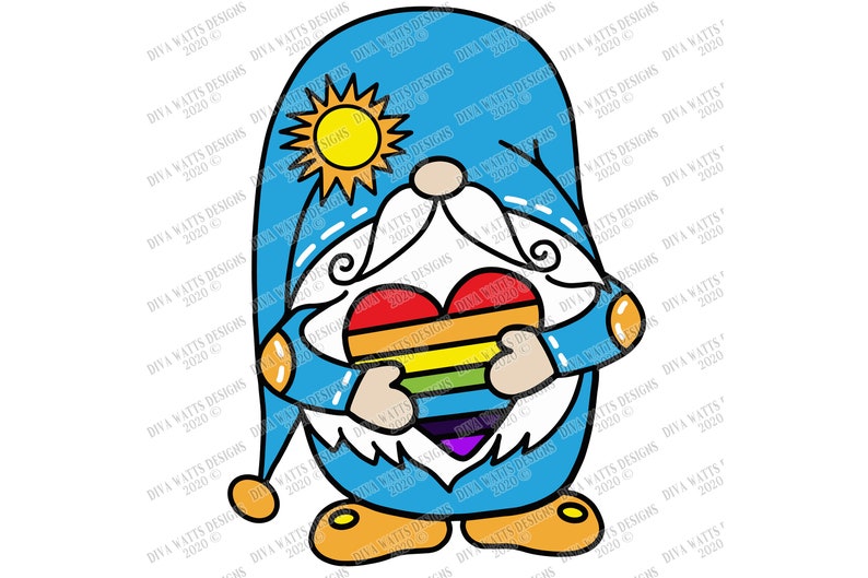 Download SVG Summer Rainbow Gnome Cutting File Laser Cutter | Etsy