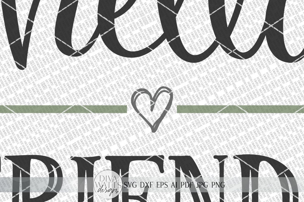 Hello Friends SVG Farmhouse Welcome Sign SVG Dxf and More - Etsy
