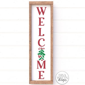 Vertical Christmas SVG Bundle Winter Porch Sign Makers Bundle image 2