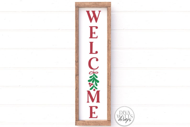 Vertical Christmas SVG Bundle Winter Porch Sign Makers Bundle image 2