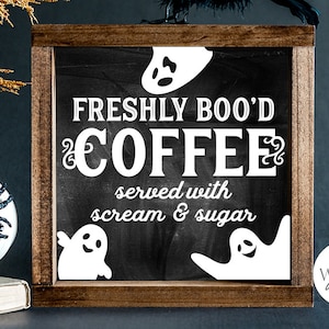 Freshly Boo'd Coffee SVG | Halloween Ghost SVG
