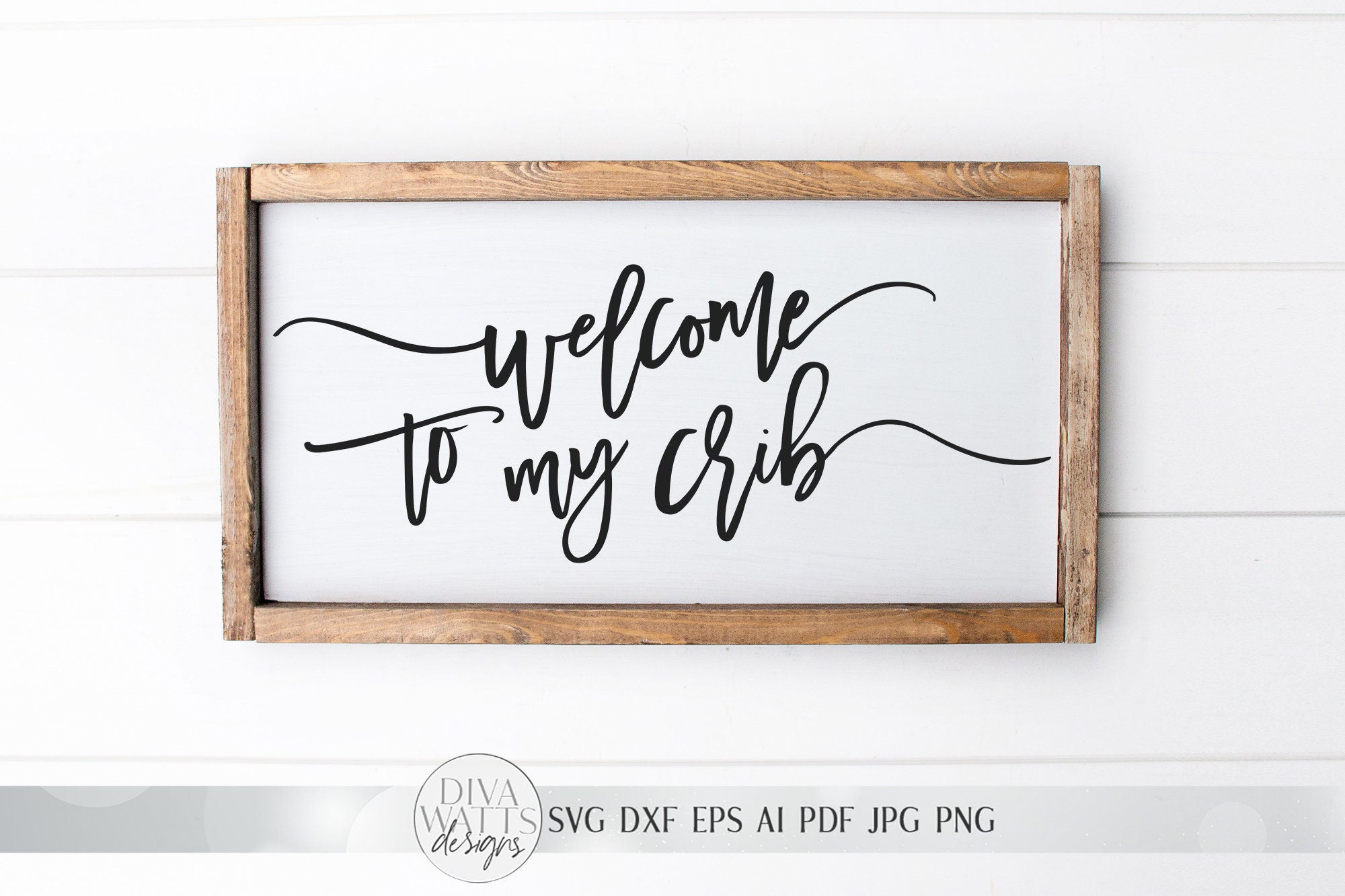 To My Crib SVG Modern Farmhouse Nursery Sign SVG Etsy