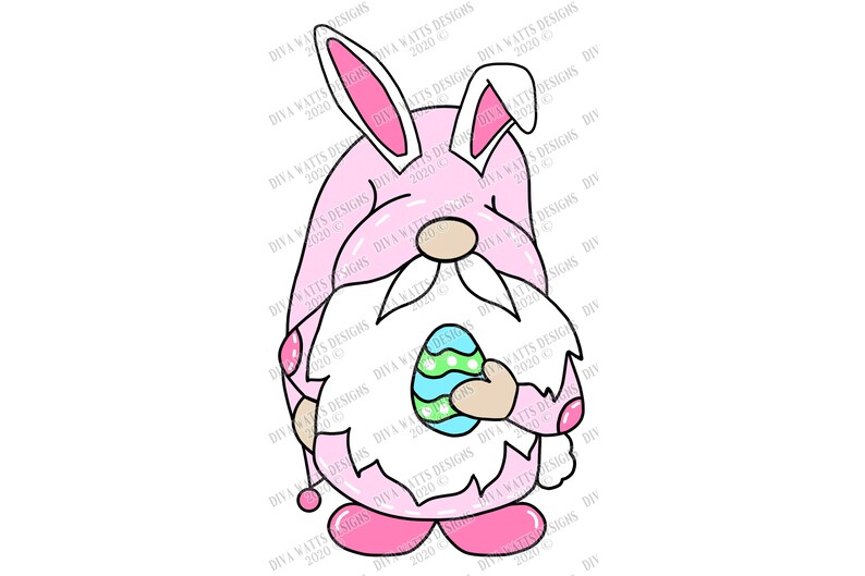 Download SVG Easter Bunny Gnome Cutting File Egg Ears Cotton Tail ...