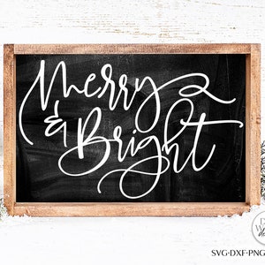 Merry & Bright SVG | Christmas / Winter Design