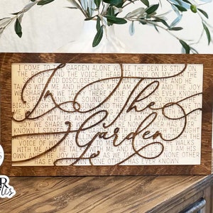 In The Garden Laser SVG | Glowforge Ready Design