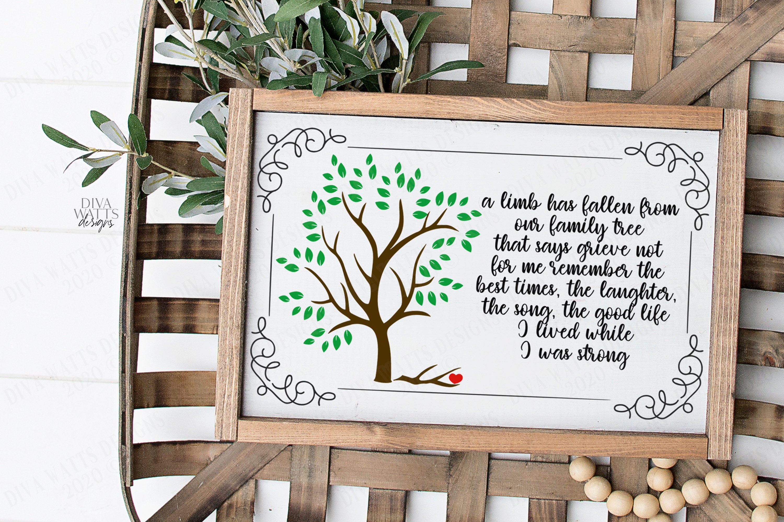 SVG A Limb Has Fallen From the Family Tree Memorial Grief - Etsy UK
