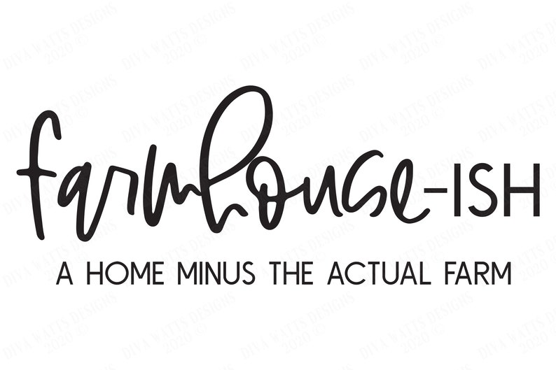 Download SVG Farmhouse-ish Cutting File Vinyl Stencil HTV | Etsy