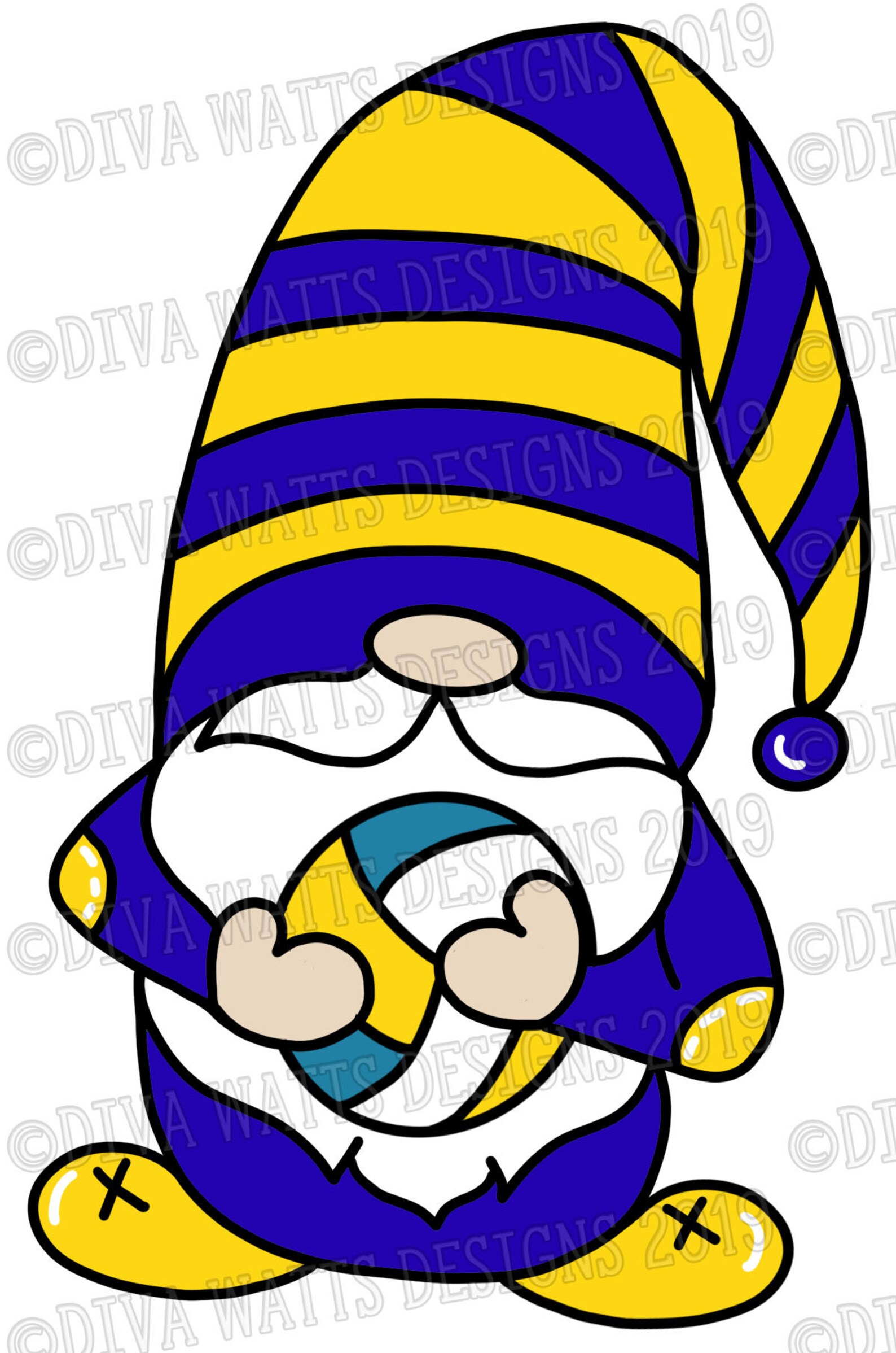 SVG Volleyball Gnome Cutting File Laser File Instant Etsy