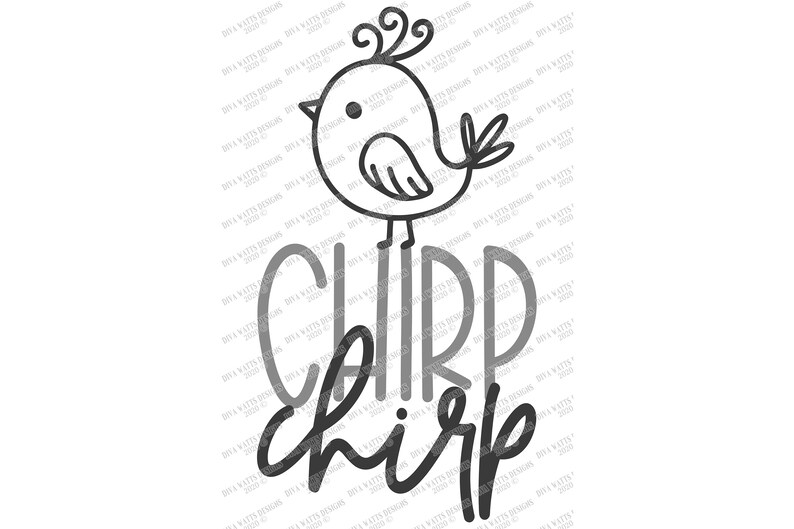 SVG / Chirp Chirp Bird / Cutting File / Spring / Farmhouse - Etsy Italia