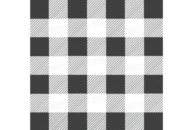 SVG Buffalo Check Plaid Cutting File Instant Download | Etsy