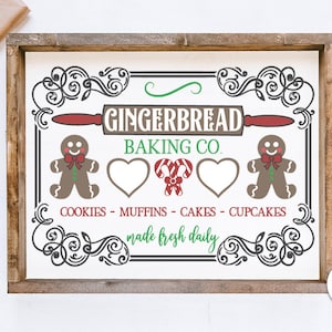 Gingerbread Baking Co SVG | Christmas / Winter Design