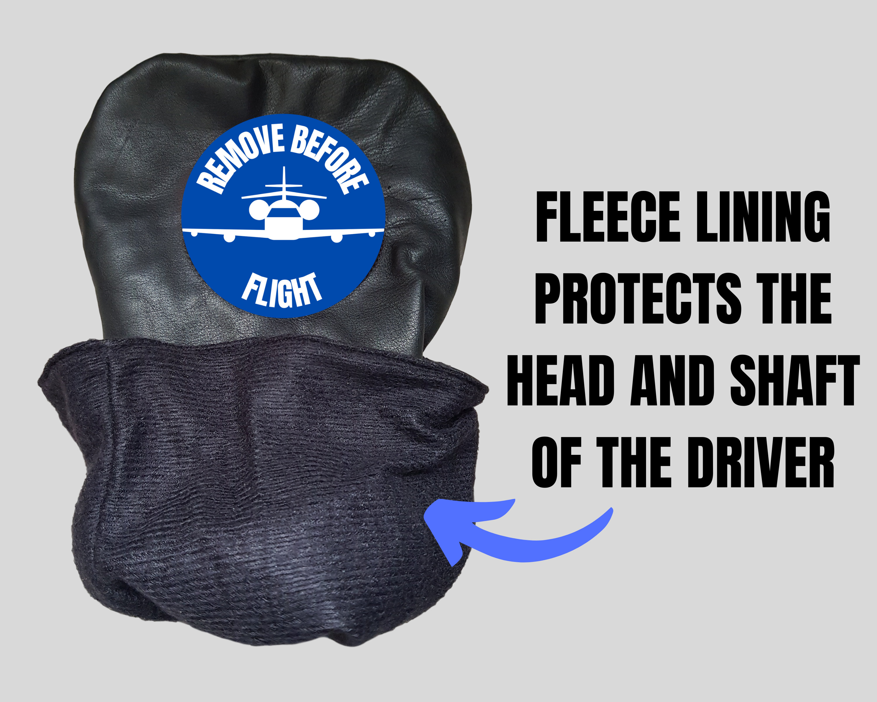 Remove Before Flight Leather Golf Headcover Remove Before Etsy