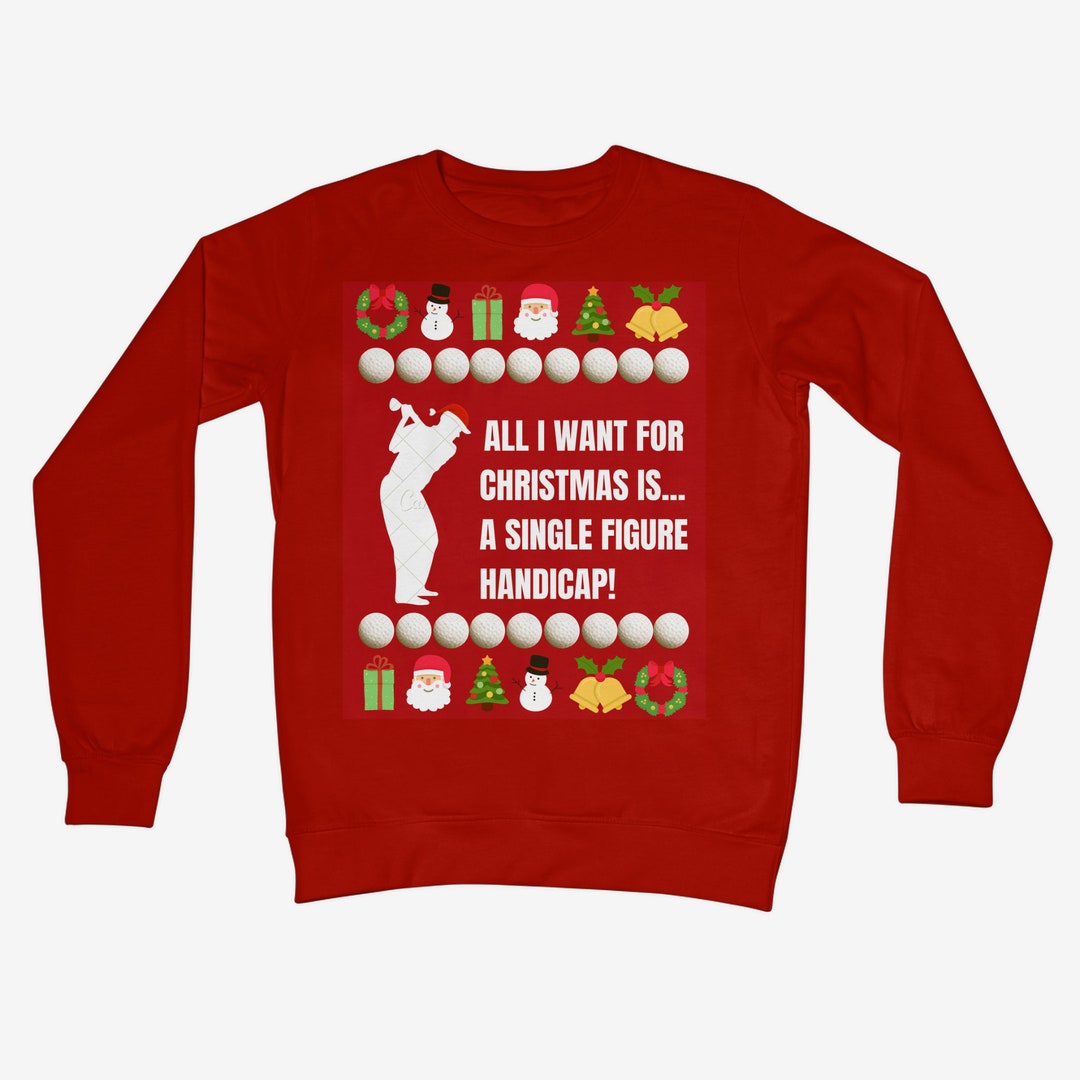Christmas Golf Sweatshirt, Golf Christmas Sweatshirt, Christmas Jumper