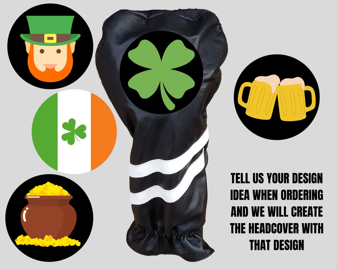 Luck of the Irish Golf Headcover, Irish Golf Headcover, Leprechaun Golf