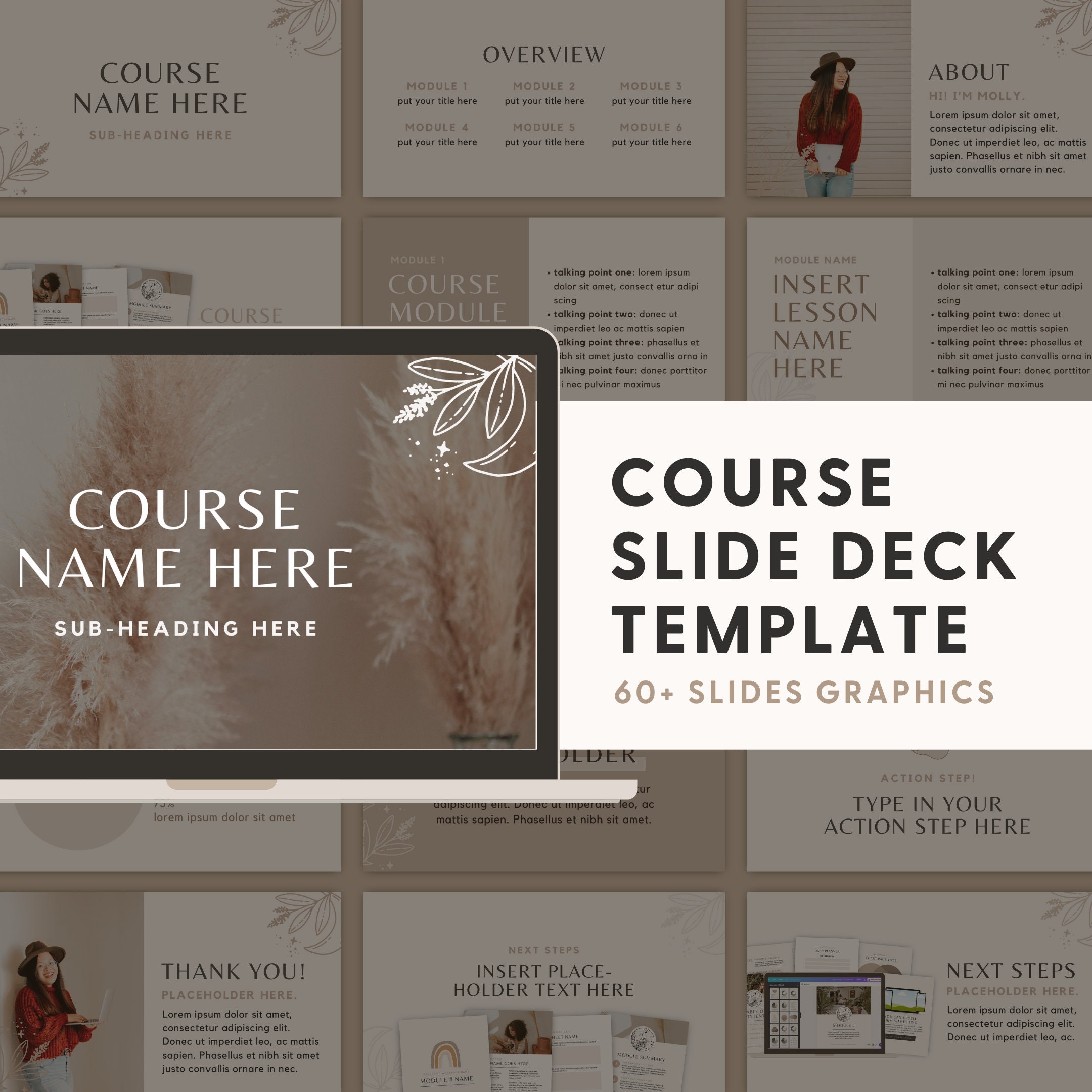 Course Introduction Templates Online Course Presentation Template for Course Creators - Etsy