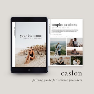 Photography Magazine Template - Photographer Pricing Guide - Photography Business Marketing - Client Investment Guide - Instant Download!