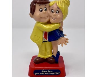 Vintage MCM Berries 1972 "Love is... You and Me Together" Plastic Figurine #360