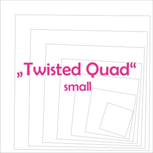 Twisted Quad small Digital Quilting Block
