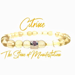 Citrine Bracelet - Manifestation Bracelet - Citrine Jewelry - Abundance Bracelet - Energy Bracelet - Prosperity Bracelet - Stretch Bracelet
