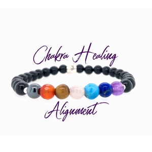 Chakra Bracelet - Healing Bracelet - Balance Bracelet - Meditation Bracelet - Yoga Bracelet - Chakra Jewelry - Stretch Bracelet