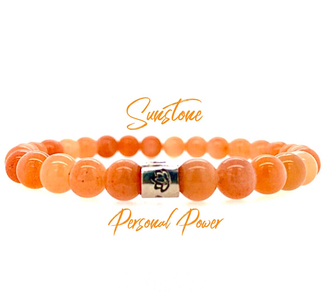 Sunstone Bracelet Energy Bracelet Sunstone Jewelry Etsy