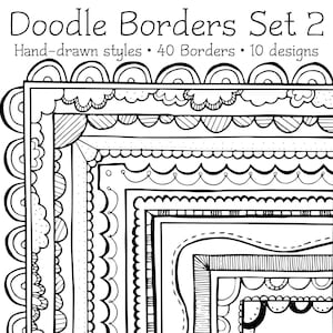Cute Doodle Page Borders - 02