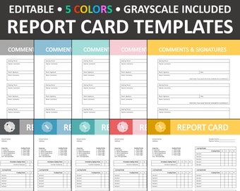 Report Card Templates Editable (A)