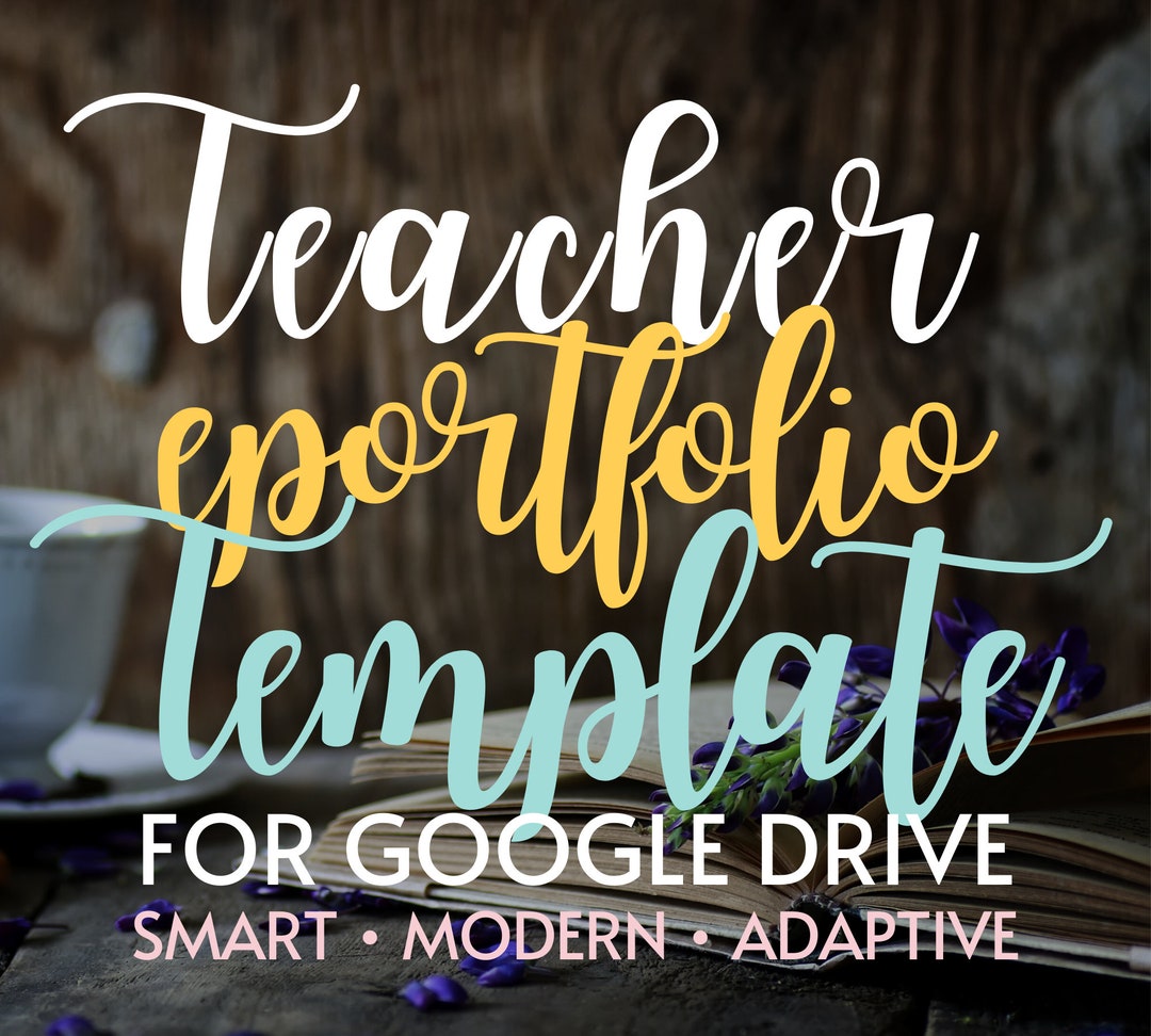 Teacher Portfolio site Template Etsy