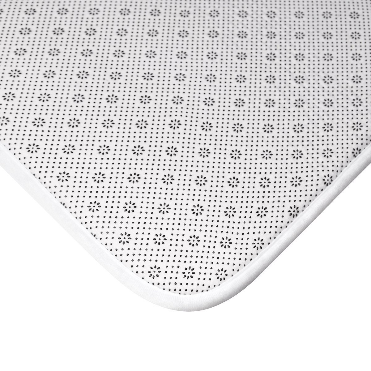 White Black Marble Bath Mat Light Stone Bathroom Rug - Etsy