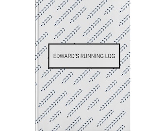 Personalized Running Journal - Custom Fitness Diary - Adventure Notebook - Hardcover Hiking Journal