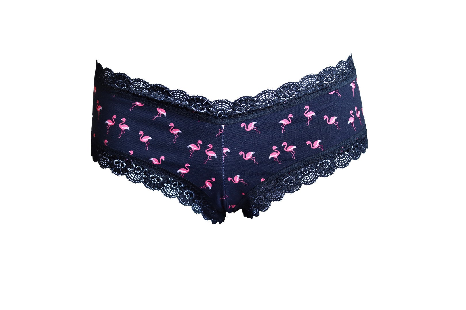 Pink Tropical Leaves Flamingo Women's Underwear Comfy Ladies