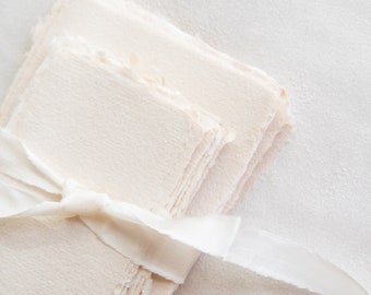 Handgeschöpftes Papier Beige Sand, Büttenpapier aus Baumwolle in mehreren Größen, Papier handgeschöpft, Handgeschöpftes Büttenpapier Beige